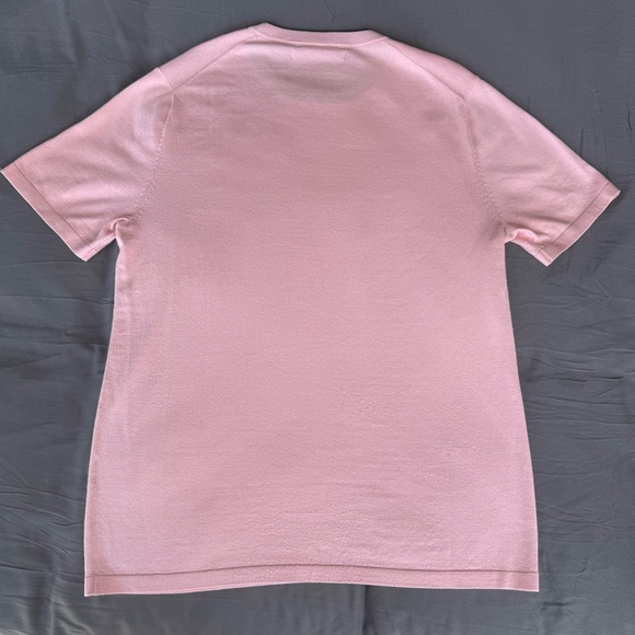 Perry Ellis Light Pink Knit Shirt - Picture 3 of 6